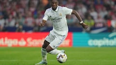 Aurelien Tchouameni of Real Madrid during the La Liga match between Atletico de Madrid and Real Madrid CF played at Civets Metropolitano Stadium on September 18, 2022 in Madrid , Spain. (Photo by Colas Buera / Pressinphoto / Icon Sport)