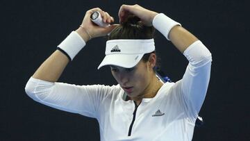 Garbi&ntilde;e Muguruza no sufri&oacute; una lesi&oacute;n grave en Linz.