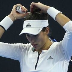 Muguruza no tiene nada grave y jugará el Masters: "Fue un susto"