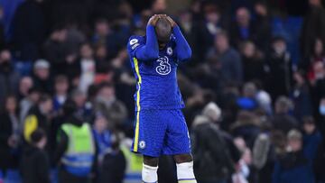 Lukaku durante un partido con el Chelsea.