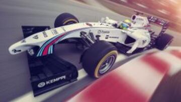 El nuevo monoplaza de Williams con el logo de Senna en el morro.