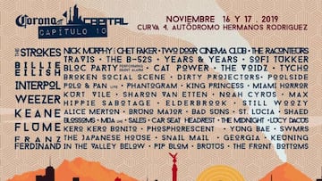 Corona Capital 2019: Cartel, bandas y artistas confirmados