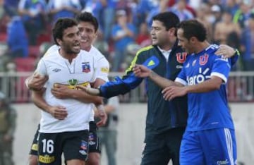 Mauro Olivi fue expulsado a los 43 minutos en Colo Colo.