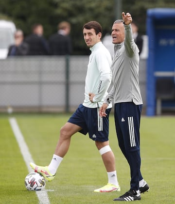 El entrenamiento de España previo a la final contra Francia