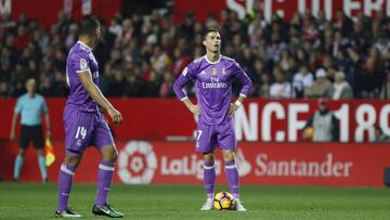 El Madrid perdió en Sevilla en la 2016-17.
