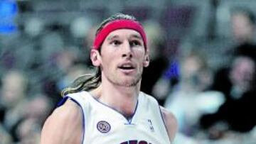 <b>SIN SUERTE EN LA NBA. </b>Herrmann, con la camiseta de los Pistons.