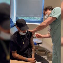 Neymar recibe la vacuna contra el coronavirus: "Qué felicidad..."