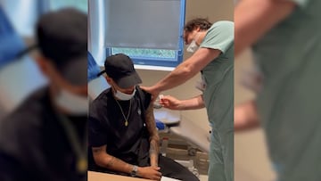 Neymar recibe la vacuna contra el coronavirus: "Qu¨¦ felicidad..."