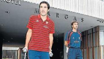 <b>UNO MENOS.</b> La lesión de Hugo Viana es un serio contratiempo para Osasuna y para Ziganda.