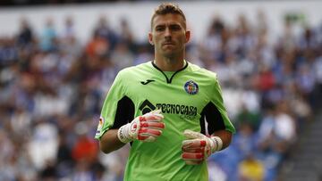 Guaita durante un partido de esta temporada con el Getafe.