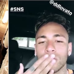 Neymar olvida a Bruna y se pone cariñoso con Demi Lovato