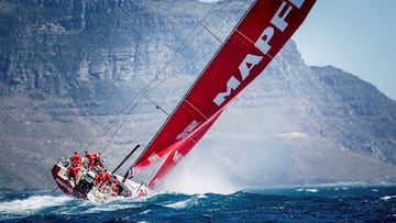 Fotografía facilitada por el equipo de MAPFRE del la embarcación MAPFRE español durante la tercera etapa de la Volvo Ocean Race 2017-2018 entre Ciudad del Cabo (Sudáfrica) y Melbourne (Australia).