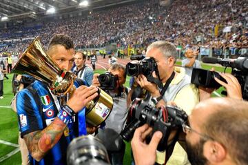 Materazzi celebra un título con el Inter.