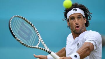 Feliciano López durante un partido de esta temporada