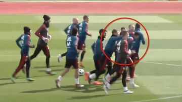 Ramos y Costa ya 'juegan' el derbi: el camero acabó empujándole