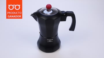 Cafetera italiana Taurus Black Moments con capacidad para 6 tazas en Amazon