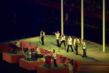 Un momento de la Ceremonia en el Estadio Olímpico. 