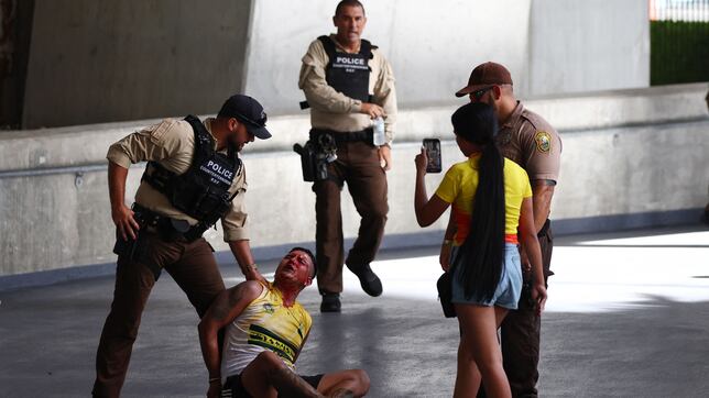 Fans storm security and break through gates at Copa América final
