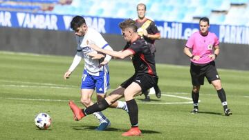 Imagen de un partido del Deportivo Aragón