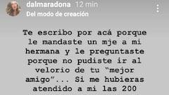 El duro mensaje de Dalma Maradona y a Matías Morla