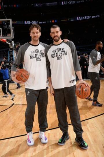 Los hermanos Pau y Marc Gasol.