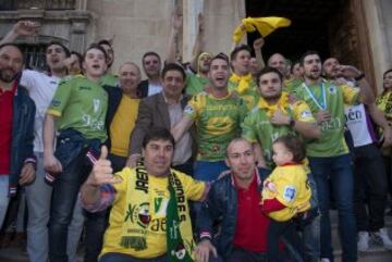 Los jugadores del Jaén Paraíso celebran su título.