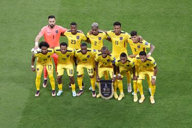 Once inicial de Ecuador en el partido inaugural del Mundial de Qatar 2022.