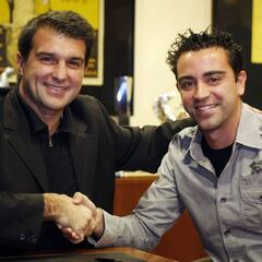 Laporta se acerca a Xavi