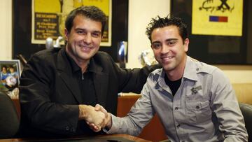 Laporta se acerca a Xavi