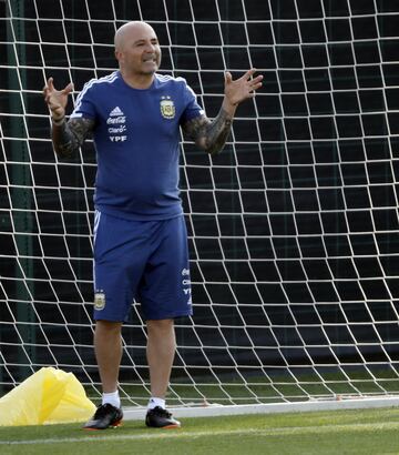 Barcelona 01Junio 2018, Espaa
Previa al Mundial 2018
Entrenamiento de la seleccion Argentina Ciudad Deportiva Joan Gamper, Barcelona.
Jorge Sampaoli DT
Foto Ortiz Gustavo
