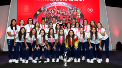 La Federación española homenajea a las campeonas de Europa sub-19