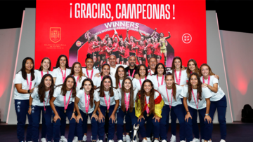 La Federación española homenajea a las campeonas de Europa sub-19