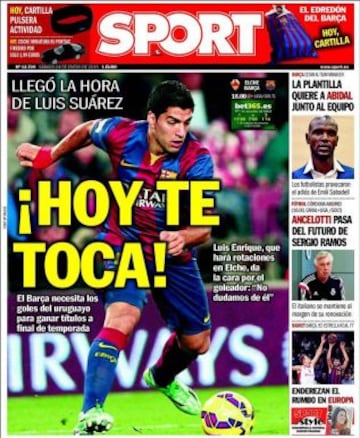 Portadas de la prensa deportiva