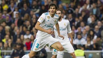 Vallejo, con el Real Madrid.