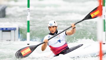 La española Maialen Chourraut, triple medallista olímpica, se ha clasificado este sábado para las semifinales de K1 de piragüismo eslalon de los Juegos de París 2024. EFE/Real Federación Española de Piragüismo/Rafael Aparicio