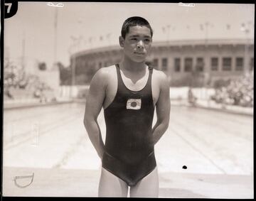 Nadador nacido en Kōchi, ciudad japonesa, especializado en pruebas de estilo libre, donde consiguió ser campeón olímpico en Los Ángeles en los 1500 metros. En estos Juegos ganó la medalla de oro en los 1500 metros estilo libre, con un tiempo de 19:12.4 segundos, por delante de su compatriota Shozo Makino.