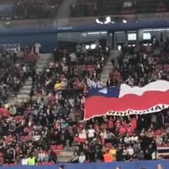 La bandera gigante de Chile vuelve a sorprender en Rennes