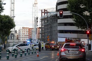 Un aislamiento de espuma de poliuretano se quemó provocando una llamativa nube de humo. El incidente no tuvo gravedad.