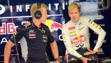 Vettel fue el más rápido de la jornada en Spa.