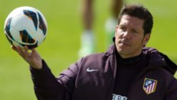 Atl&eacute;tico de Madrid. Entrenamiento. Simeone.