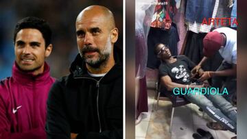 Lleva más de 1M de visitas y subiendo: el viral desternillante de Guardiola y Arteta