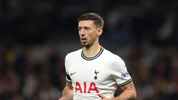 LONDON, ENGLAND - OCTOBER 12: Clement Lenglet of Tottenham Hotspur during the UEFA Champions League group D match between Tottenham Hotspur and Eintracht Frankfurt at Tottenham Hotspur Stadium on October 12, 2022 in London, England. (Photo by Alex Pantling/Getty Images)