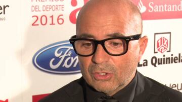 Las frases con que Sampaoli agradeció el premio de AS