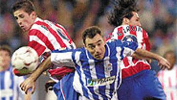 <b>VALLADAR</B>. Loren, que se adelanta a Fernando Torres y José Mari, fue una auténtica muralla que no pudieron salvar los atacantes atléticos.