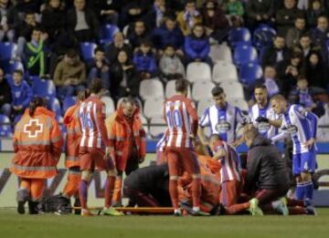 Fernando Torres cayó conmocionado.