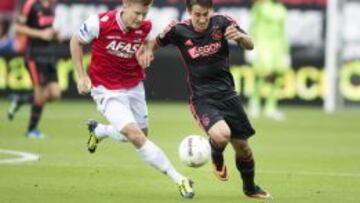 Bojan Krkic durante el partido de su equipo, el Ajax, contra el AZ Alkmaar.