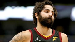 NEW ORLEANS, LOUISIANA - DECEMBER 28: Ricky Rubio #3 of the Cleveland Cavaliers looks on during the fourth quarter of a NBA game against the New Orleans Pelicans at Smoothie King Center on December 28, 2021 in New Orleans, Louisiana. The New Orleans Pelicans won the game 108 - 104. NOTE TO USER: User expressly acknowledges and agrees that, by downloading and or using this photograph, User is consenting to the terms and conditions of the Getty Images License Agreement. (Photo by Sean Gardner/Getty Images)