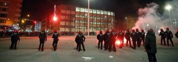 Russian hooligans cause havoc in Bilbao