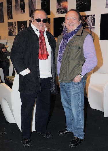 Fernando Esteso y Arévalo asisten a las Fallas el 16 de marzo de 2012 en Valencia, España.