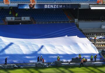 Así se encuentra el Santiago Bernabéu a dos días de su estreno. El club blanco jugará el 12 de septiembre frente al Celta de Vigo.